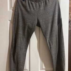 Aviator Nation Heather Gray Kids Sweatpants with Chevron Accent